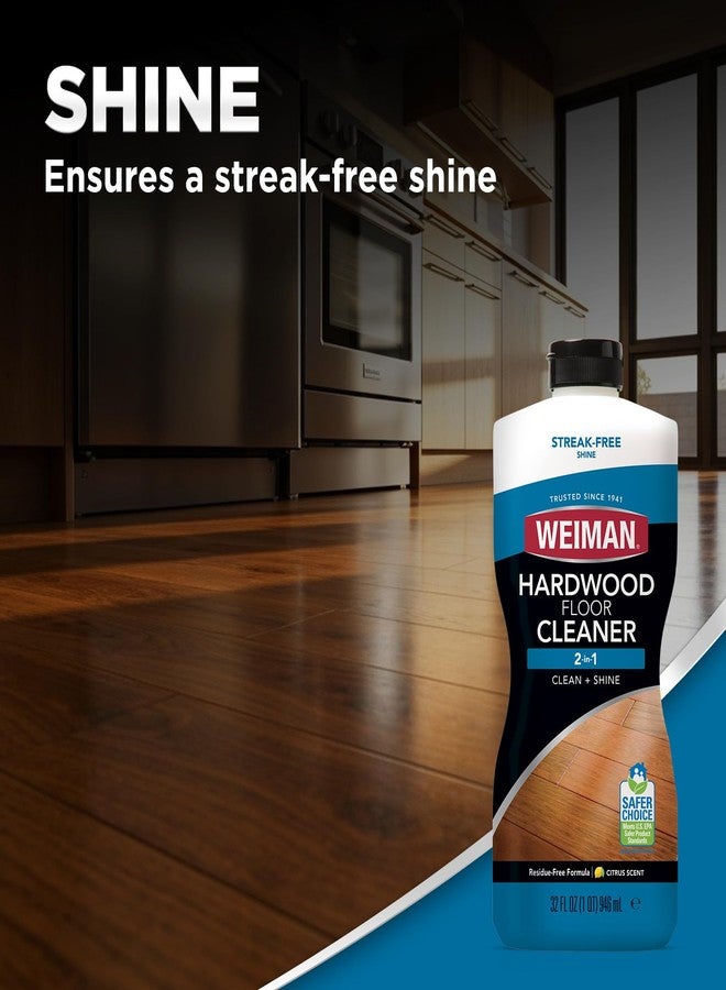 Weiman Hardwood Floor Cleaner for Finished Hardwood, Engineered Flooring, Vinyl & Laminate Surfaces - Streak-Free Shine, No Residue - 32 oz (2 PACK) - Image 5